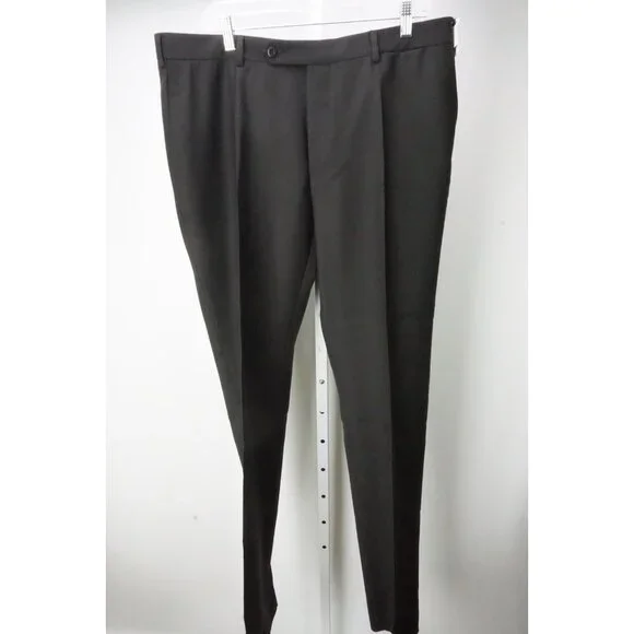Burberry London Dark Brown Wool Mens Dress Pants Trousers Sz 56 EU NEW